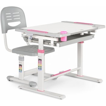 Blumfeldt Tommi XL dětský psací stolek s židlí LUA-Tommi-Pink