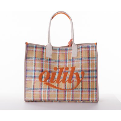 Oilily shopper taška World Collection béžová – Zboží Mobilmania