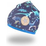 Little Angel DITA Čepice podšitá Outlast® Dinosauři modrá royal – Zboží Dáma