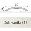 Podlahová lišta PROFIL Team Přechodový profil E15 30 mm x 0,93 m dub vanila