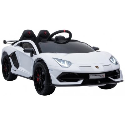 Lean Cars dětské elektrické autíčko Lamborghini Aventador na auto bílá – Hledejceny.cz