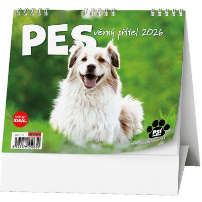 Stolní Baloušek IDEÁL Pes věrný přítel /s psími jmény/ 2026 – Sleviste.cz