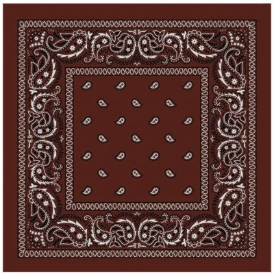 Woodrow Bandana šátek hnědá – Zboží Dáma