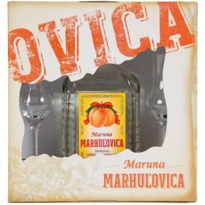 Old Herold Maruna Meruňkovice 45% 0,7 l (dárkové balení 2 sklenice) – Zboží Mobilmania