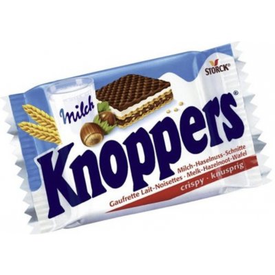 Knoppers Oplatky s mléčným a lískooříškovým krémem 25 g – Zboží Dáma