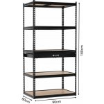 Chomik Regál 180 x 90 x 60 5 polic + šuplík Lakovaný – Hledejceny.cz