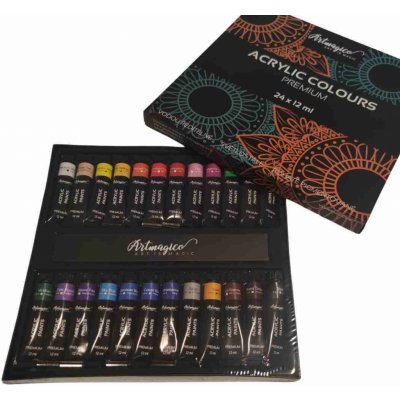Artmagico akrylové barvy 12 ml x 24 ks – Zboží Mobilmania