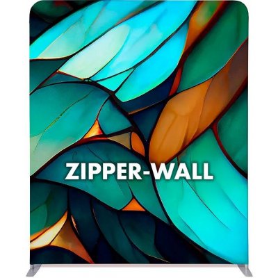 Jansen Display Rovná textilní reklamní stěna Zipper-Wall Straight Basic 200 x 250 cm – Zboží Živě