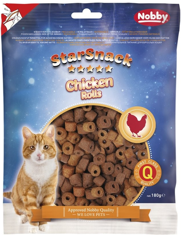 Nobby StarSnack Cat Chicken Rolls pamlsky 180 g