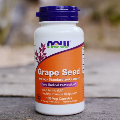 Now Foods Grape seed extract 100 mg x 100 rostlinných kapslí – Hledejceny.cz