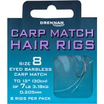 Drennan návazce Carp Match Hair Rigs Barbless 12 6 lb – Hledejceny.cz