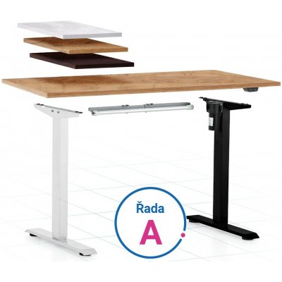 Rauman Výškově nastavitelný stůl OfficeTech A 140 x 80 cm – Hledejceny.cz