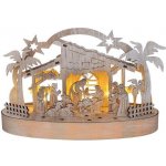 Solight vánoční dřevěný betlém podsvícený 5x LED přírodní dřevo 25cm 2x AA – Zboží Mobilmania