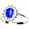 Prsteny Čištín Zlatý Kate syntetický tmavě modrý opál T 1507