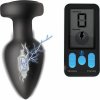 Elektro sex Zeus Electrosex E-Stim Pro Silicone Vibrating Anal Plug with Remote