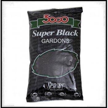 Sensas Krmení 3000 Super Black 1kg Plotice-černý