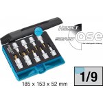 HAZET Sada nástrčných hlavic TORX 1/2´´, 9-dílná, 992/9