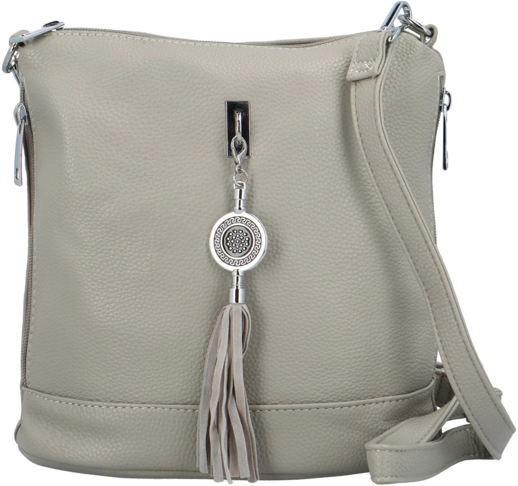 Trendy dámská crossbody Doffne šedá