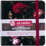 Talens Art Creation Sketchbook v pevné vazbě Flowers 12 x 12 – Zboží Dáma