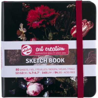 Talens Art Creation Sketchbook v pevné vazbě Flowers 12 x 12 – Zboží Dáma