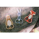 BeWooden Loutkové prstové divadlo Lišárna liška zajíc medvěd – Zboží Mobilmania