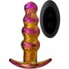 Anální kolík Dream Toys Glamour Glass Remote Vibe Beaded Plug