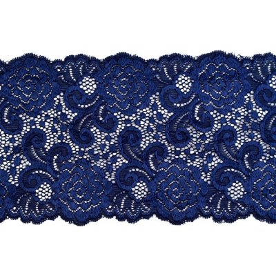 Elastická krajka / vsadka / běhoun šíře 15 cm Varianta: 3 modrá tmavá, Balení: 1 m – Zboží Dáma