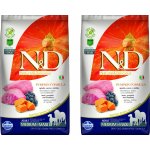 N&D Pumpkin Dog Adult Medium & Maxi Grain Free Lamb & Blueberry 2 x 12 kg