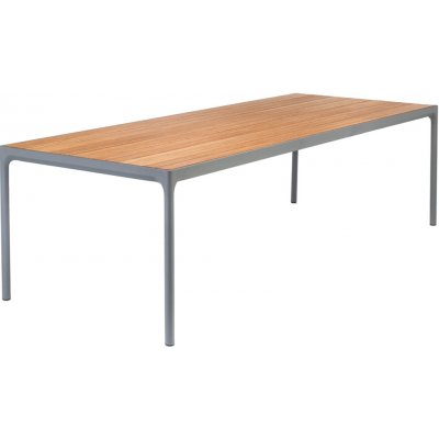 HOUE Four 270 x 90 cm Antracitový bambusový zahradní jídelní stůl – Hledejceny.cz
