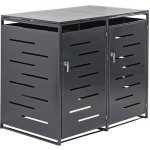 DEMA Box na dvě odpadkové nádoby 137,5 x 81 x 116 cm antracit 11460D – HobbyKompas.cz