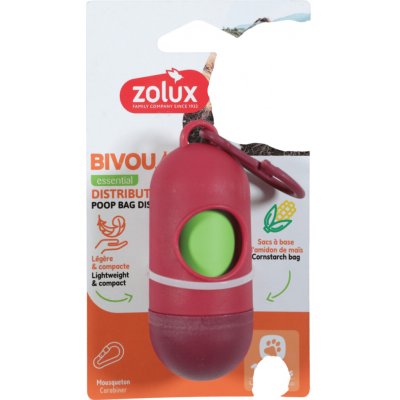 Zolux Zásobník sáčků na exkrementy BIVOUAK červená – Hledejceny.cz
