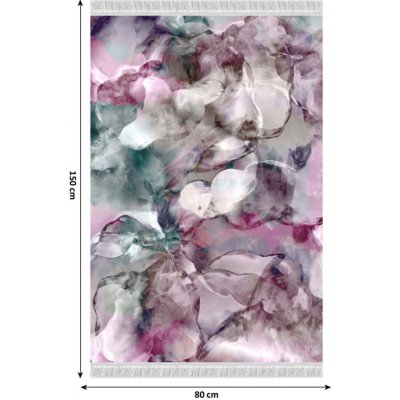Kondela růžová / zelená / krémová / vzor DELILA – Zboží Mobilmania