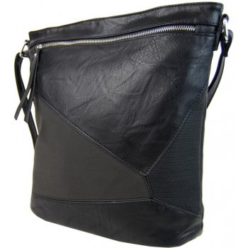 elegantní sešívaná crossbody kabelka AE-0914 černá