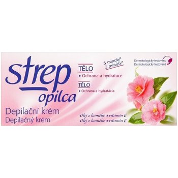 Opilca Strep depilační krém tělový olej z kamélií a vitamin E 100 ml