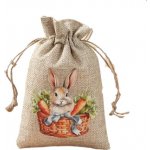 Plátěný pytlík se zajíčkem V (10,0 x 15,0 cm) – Zboží Živě