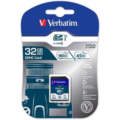 Verbatim SDXC 32 GB UHS-I U3 47021 – Zboží Mobilmania