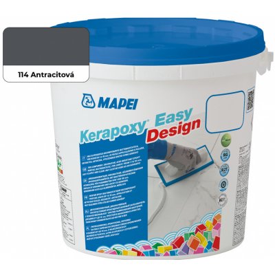 Mapei Kerapoxy Easy Design 3 kg antracit – Zboží Dáma