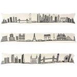 Homestyling Zarážka ke dveřím proti průvanu 15 x 90 cm New York – Zboží Dáma