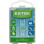 EXTOL ENERGY AAA 1000mAh 12ks 42062 – Zboží Mobilmania