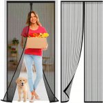 Malatec 12523 Moskytiéra do dveří s magnetky 80/90/100 x 210/220 cm černá – Zboží Dáma