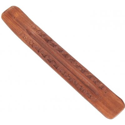 Indie Stojánek na vonné tyčinky lyže natur řezba – Sleviste.cz