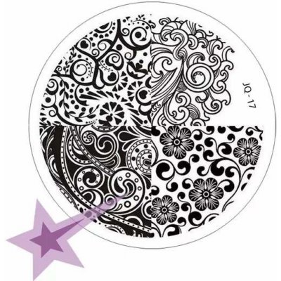 Starnails Razítkovací destička JQ17 abstraktní vzory – Zboží Dáma