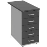 Hobis K 35 C P 80 5 zásuvek léta podél 80 cm šedá antracit – Hledejceny.cz