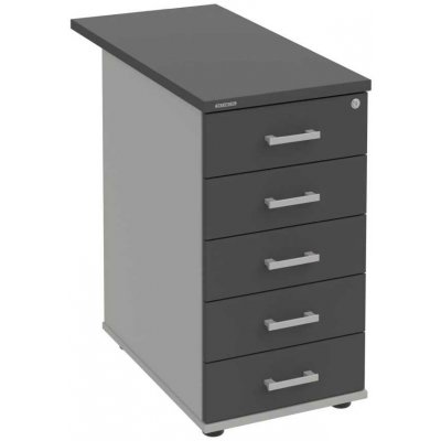 Hobis K 35 C P 80 5 zásuvek léta podél 80 cm šedá antracit – Hledejceny.cz