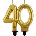 Godan Dortisimo svíčka zlatá číslo 40 – Zboží Dáma