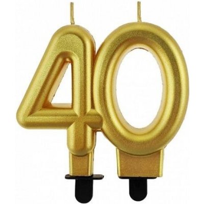 Godan Dortisimo svíčka zlatá číslo 40 – Zboží Dáma