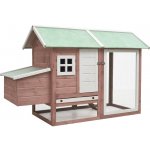 vidaXL Kurník moka z masivního borovicové a jedlového dřeva 170 x 81 x 110 cm – Sleviste.cz