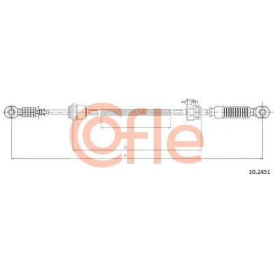 Tažné lanko, ruční převodovka COFLE 10.2451 – Zbozi.Blesk.cz