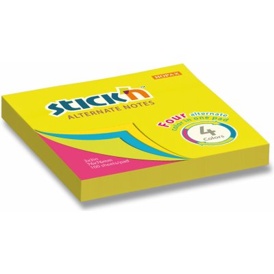 Hopax Stick'n Alternate neon 76 x 76 mm 100 listů – Hledejceny.cz