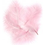 DP Craft Peří 15 cm 5 ks růžové krůtí – Sleviste.cz
